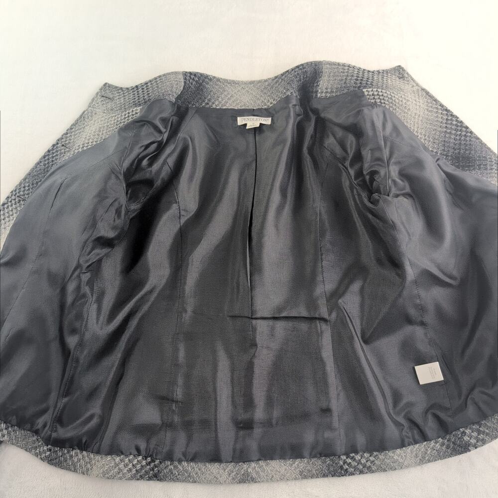 Pendleton Lambswool/Virgin Wool Blend Crosshatch … - image 4